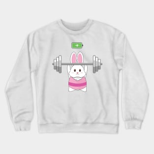 Weightlifting Bunny Crewneck Sweatshirt